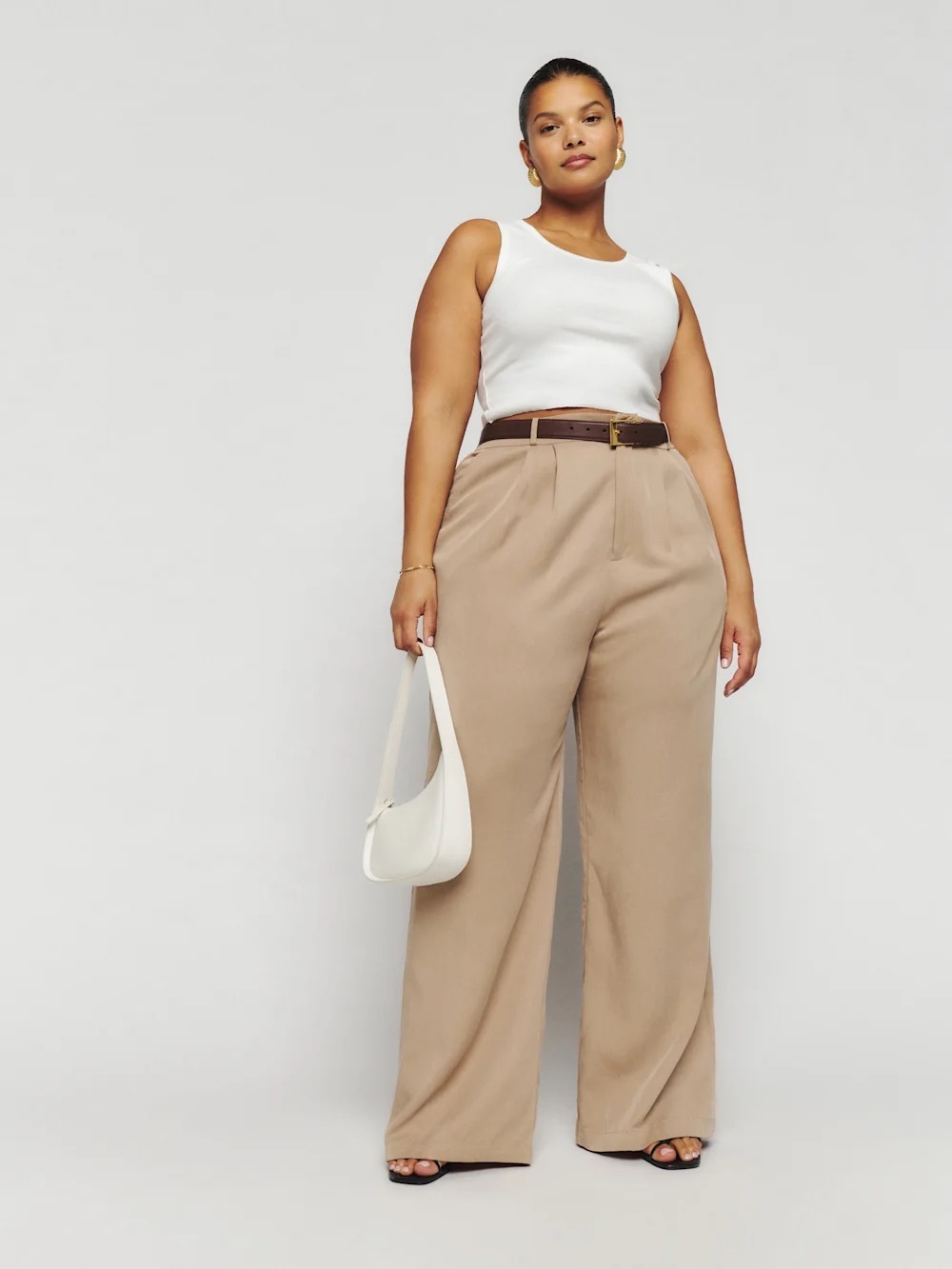 Reformation Wide Leg Mason Pant